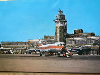 Cambrian Airways Vickers Viscount Liverpool Postcard