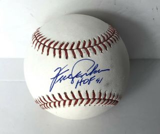 Fergie Jenkins Chicago Cubs “hof 91” Signed Autographed Baseball Beckett F22247