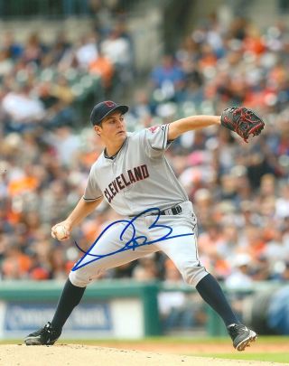Trevor Bauer Signed 8x10 Photo Cleveland Indians With