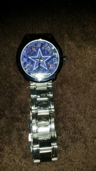 Dallas Cowboys Horse Unisex Wrist Watch With Stainless Steel Adjustable Band