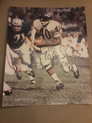 Gale Sayers Autographed Signed 8x10 Photo Chicago Bears