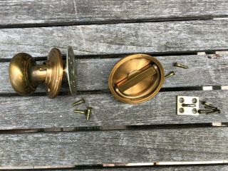 Vintage Fixed Bronze - Color Door Knob,  Recessed Pull Handle And D - Ring