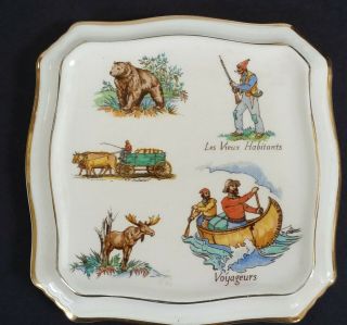 Old Canada By Royal Winton " Le Vieux Canada " 1953 Porcelain Hanging Plaque.