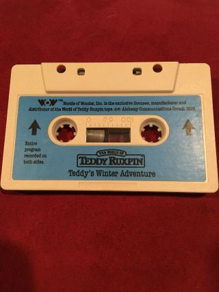 Vintage - The World Of Teddy Ruxpin,  Teddy’s Winter Adventure Cassette Tape