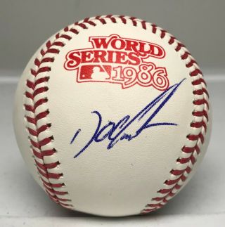 Dwight Doc Gooden Signed 1986 World Series Baseball Autographed Jsa Ny Mets