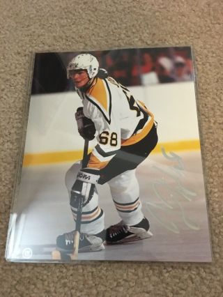 Jaromir Jagr Signed Pittsburgh Penguins 8x10 Photo Authentic Autograph