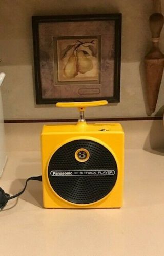 Vintage Yellow Panasonic Rq - 830s Portable Dynamite Plunger 8 - Track Tape Player