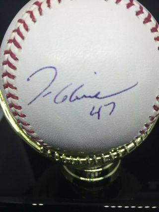 Tom Glavine Signed Rawlings Baseball Atlanta Braves Hof Pitcher Jsa