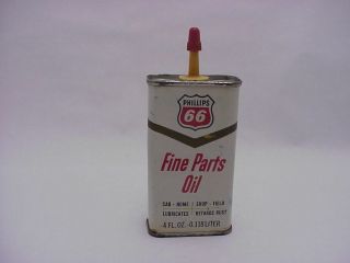 Vintage Phillips 66 Fine Parts Oil Handy Oiler Empty Can Tin