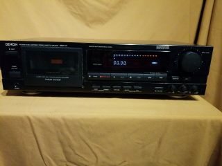 Denon Drm - 710 Cassette Tape Deck 3 Head Dolby B C Nr Hx Pro Etc.  W/ Remote