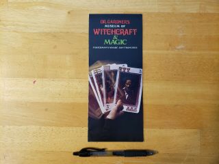 Vintage 1974 Dr Gardners Museum Of Witchcraft Magic California Brochure Nr
