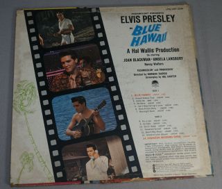 VINTAGE ELVIS PRESLEY BLUE HAWAII 33 1/3 RPM RECORD ALBUM 2