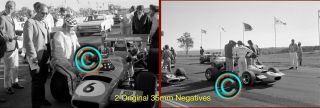 2 35mm Negatives,  Max Stewart - Rennmax Waggott 1971 Oran Park Goldstar
