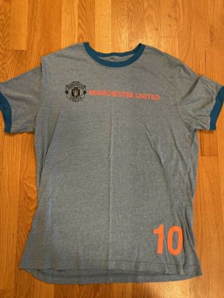 Wayne Rooney Manchester United Football Club Soccer T Shirt Size Large
