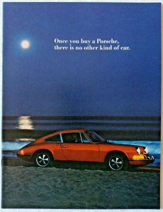 1972 Porsche 911 T E S Coupe Targa Sales Brochure Prospekt Us Market