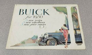 1930 Buick Sales Folder