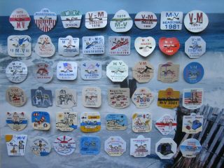 44 Year Set Margate / Ventnor Jersey Seasonal Beach Badges/tags