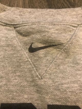 Purdue Boilermakers Nike Gray Sweater Sweatshirt NCAA Size Adult Medium 3