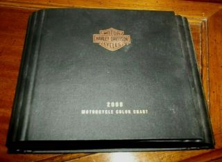2008 Harley Davidson Motorcycle Color Chart Dealer Book