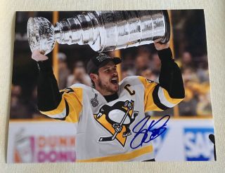 Nhl Pittsburgh Penguins Sidney Crosby Signed Autographed 8x10 Photo