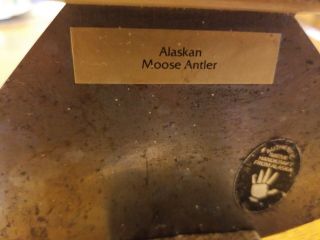 Vintage Alaskan Ulu Knife,  Handmade,  Moose Antler,  Great collector piece 2