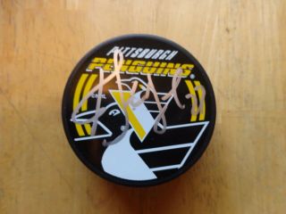 Alexei Kovalev Autographed Pittsburgh Penguins Puck S/h