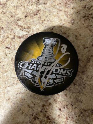 Matt Murray Signed Pittsburgh Penguins 2017 Stanley Cup Champions Puck