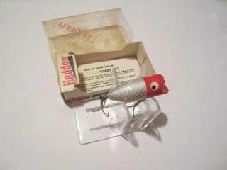 Vintage fishing lure Heddon Tiny Lucky 3 PRH 2