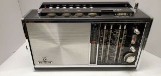 Vintage Grundig Satellit Transistor 6001 Am - Fm Shortwave Radio As - Is