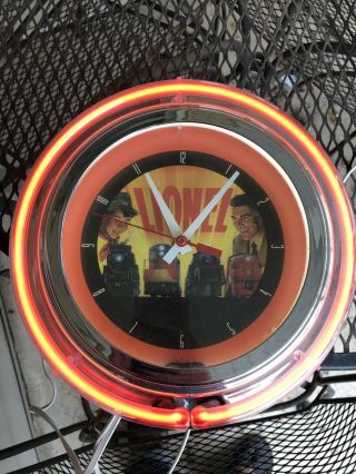 Lionel Trains Neon Clock