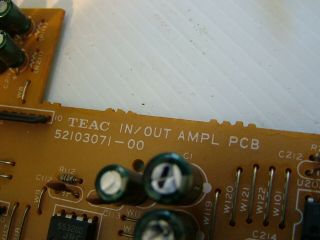 TEAC TASCAM BR - 20 IN OUT AMPL PCB 52103071 - 00 Fully 3