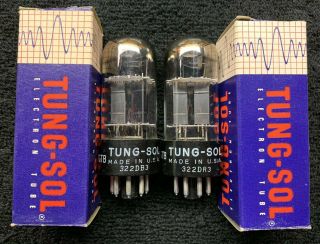 2 Nos Nib Matched Tung - Sol 6sn7gtb Tall Bottle Audio Tubes Usa 1960 