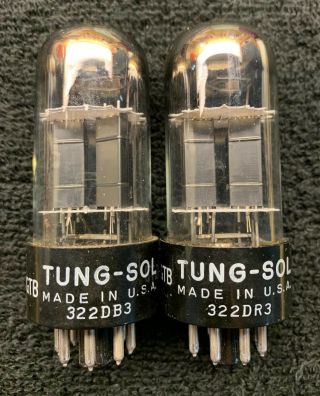 2 NOS NIB Matched Tung - Sol 6SN7GTB Tall Bottle Audio Tubes USA 1960 ' s 3