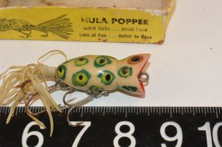 old early fred arbogast hula popper crank bait colors ohio made 2 C 3