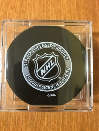 Tyler Myers Autographed Buffalo Sabres Hockey Puck NHL 57 with 2