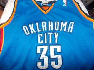 Oklahoma City Thunder Kevin Durant 35 Adidas Jersey,  Size 52