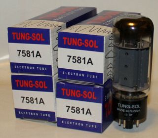 Matched Quad Of Tung Sol 7581a (6l6 Type) Amp Tubes,  Brand