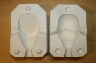Vintage Doll Head Porcelain Ceramic Slip Mold 513 A Byron Molds