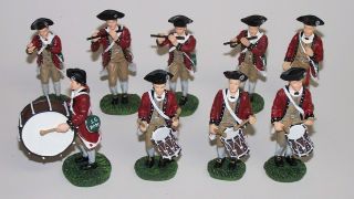 Colonial Williamsburg Lang & Wise Fife And Drum Corps Figures Set