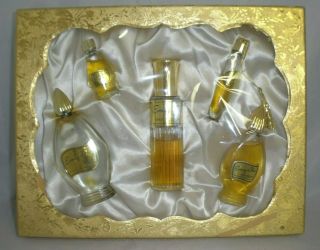 Vintage Evening In Paris Set.  Perfume,  Cologne,  Toilette,  Spray And Vial.