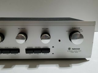 Vintage Nikko Stereo Amplifier TRM - 400 Very made in Japan 3