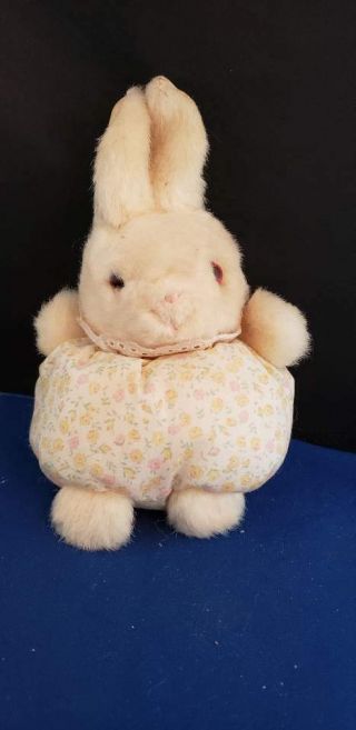 Russ Berrie Bunny Rabbit Stuffed Plush Animal 8.  5 " H Vintage