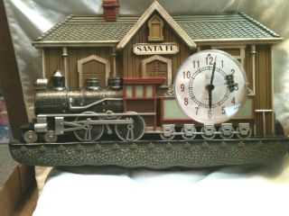 Santa Fe - Railroad Train Depot Wall Clock