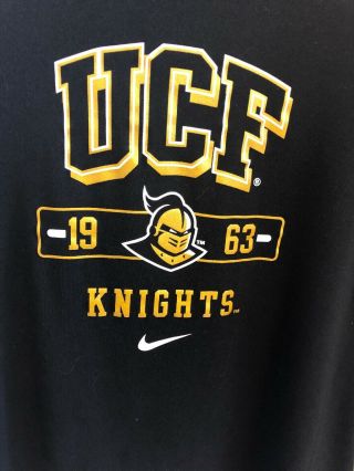 Ucf Uni Of Central Flor Nike Men’s Dri - Fit 1963 Knights Long Black Shirt Large