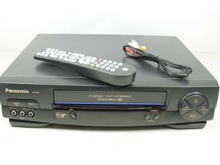 Panasonic Pv - 9451 Vcr Vhs Player Complete Remote / Cables Very