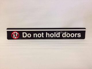 York City Mta Subway Car Sticker - " Do Not Hold Doors "