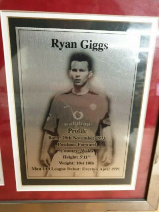 RYAN GIGGS Match Worn Shirt Card 125/350 MANCHESTER UNITED 2003 - 2004 Premiership 3