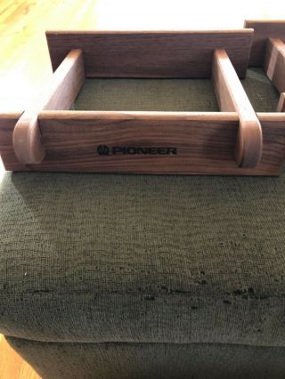 Solid Walnut Speaker Stands Made For Pioneer Hpm 100 Speakers