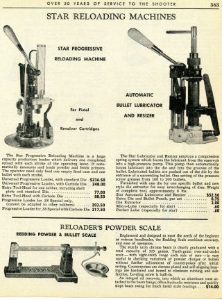 1967 Print Ad Of Star Progressive Reloading Machine,  Bullet Lubricator & Resizer