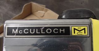Vintage Go Kart,  MC McCulloch Engine 30 40 70 75 100 shroud decal sticker long 2